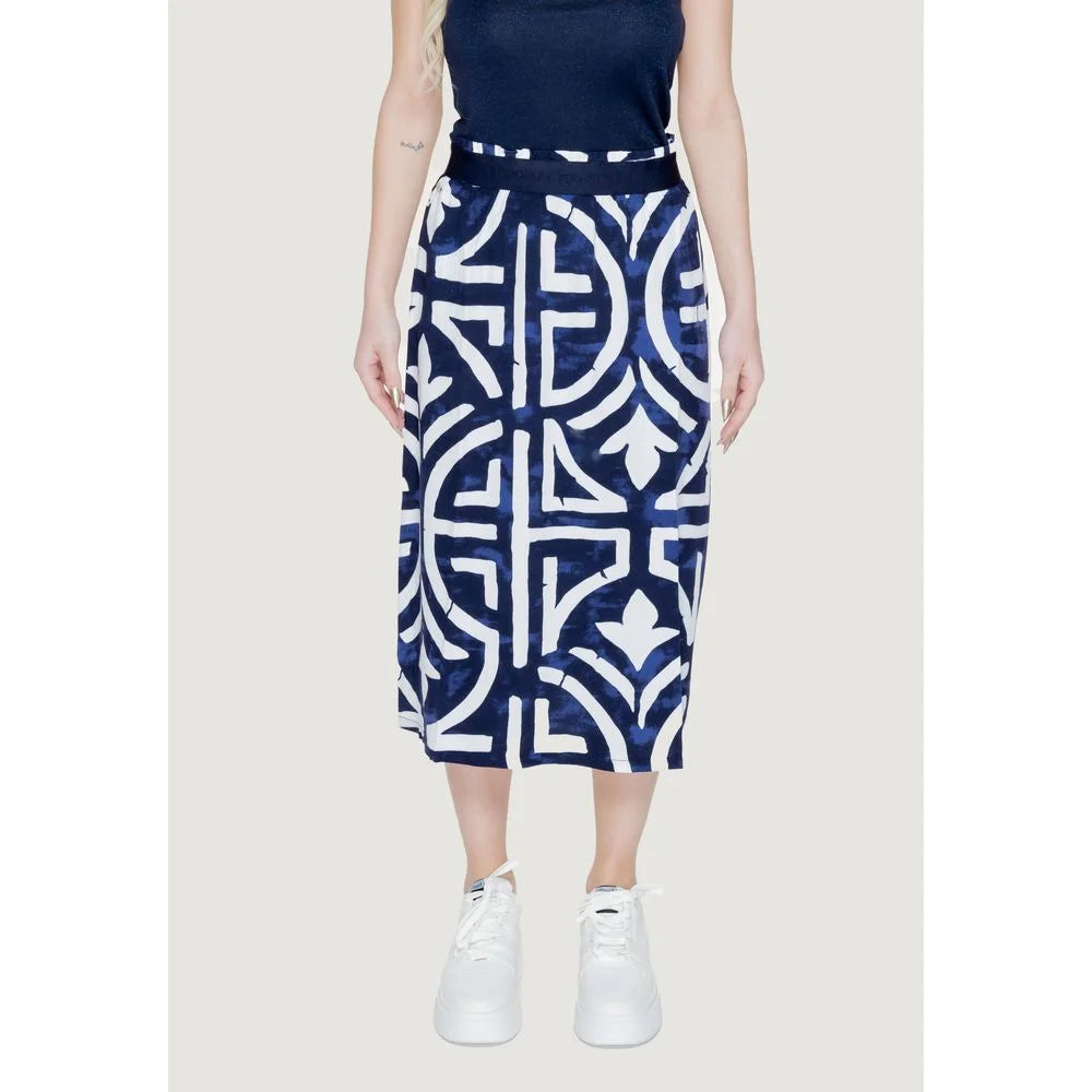 Street One Blue Viscose Long - 46 - Skirts