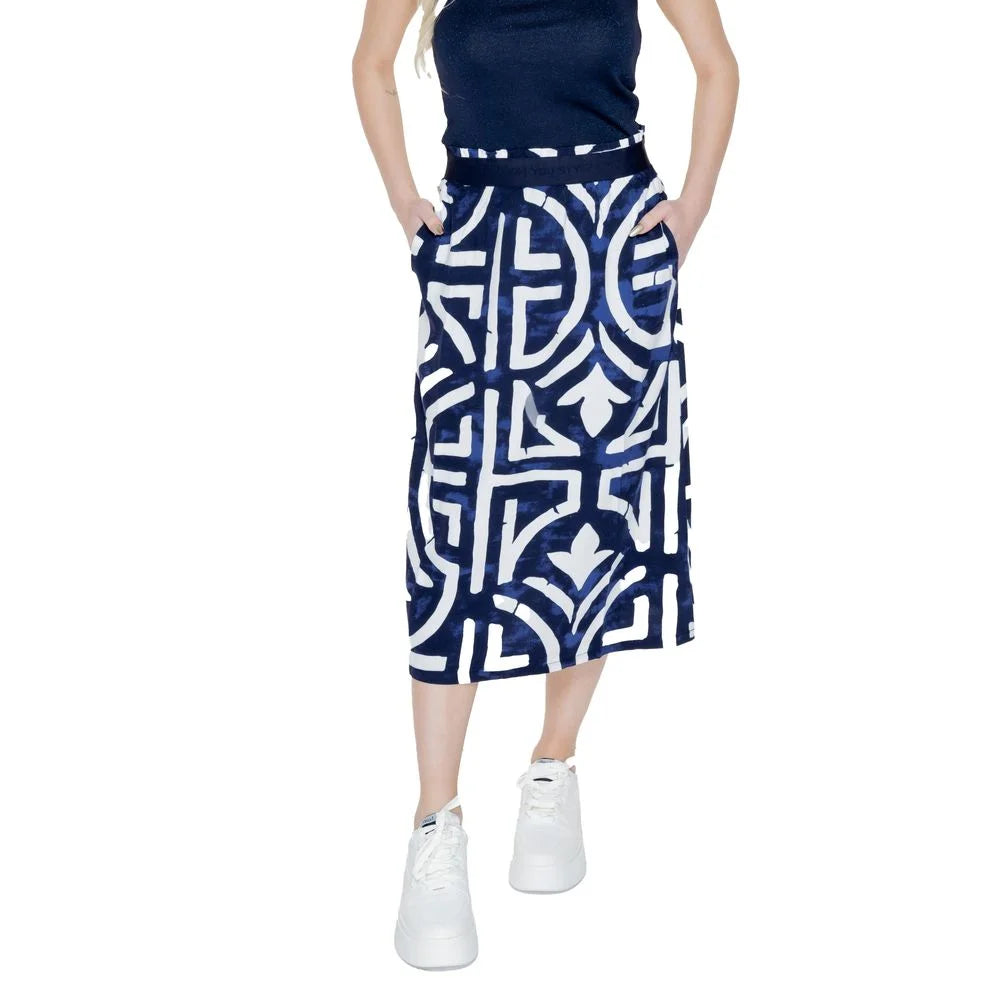 Street One Blue Viscose Long - 46 - Skirts