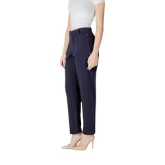 Street One Blue Viscose Pant - Trousers