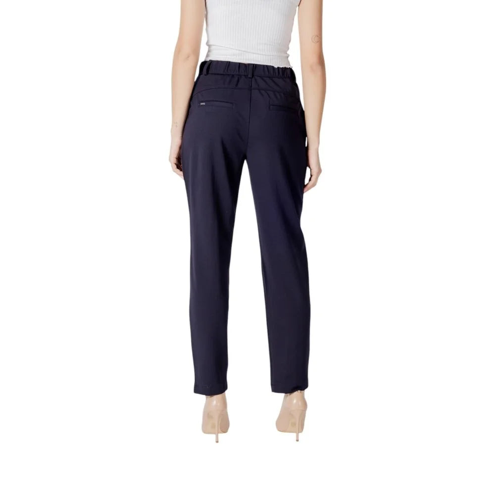 Street One Blue Viscose Pant - Trousers