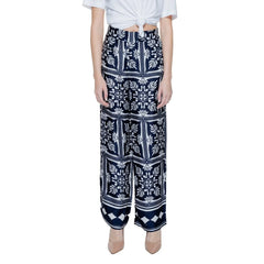Street One Blue Viscose Pant - W34 | L30 - Trousers