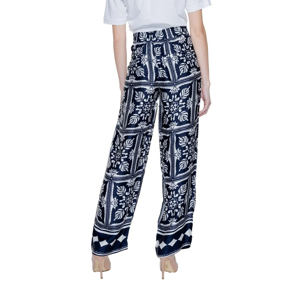 Street One Blue Viscose Pant - W34 | L30 - Trousers