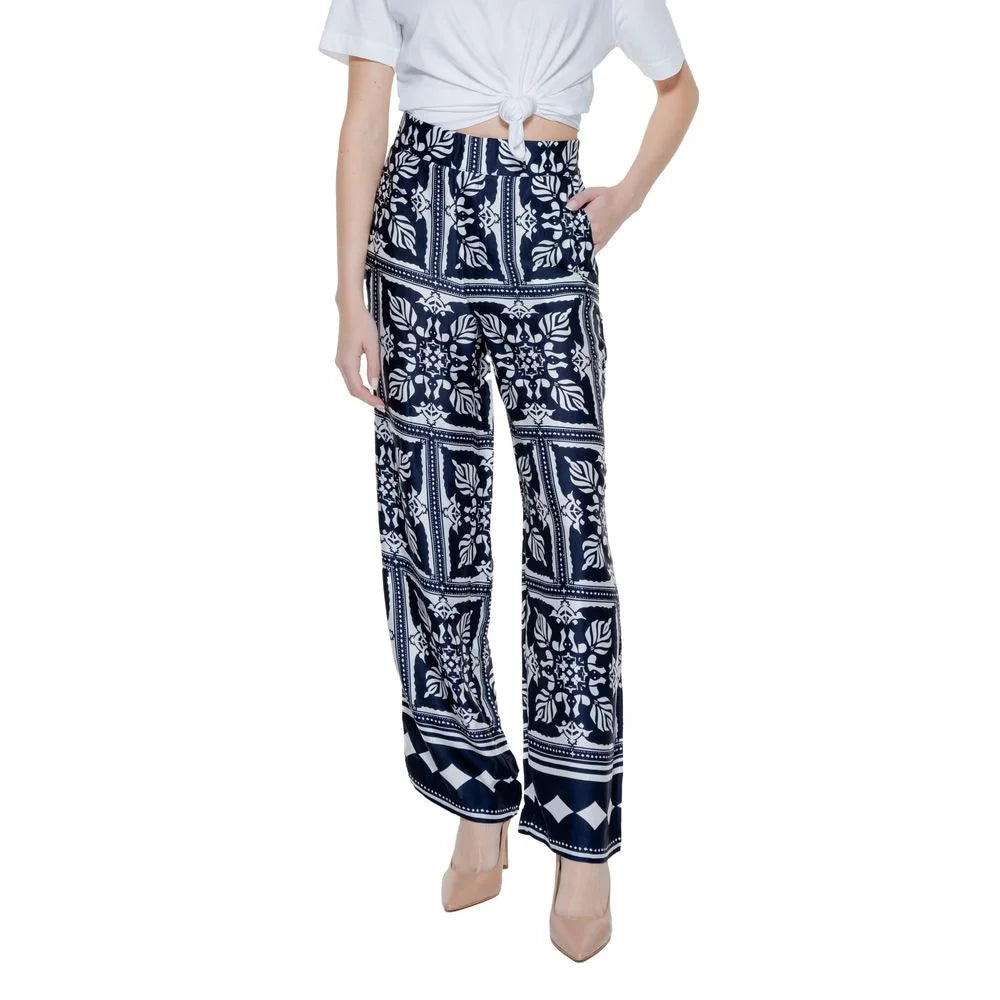 Street One Blue Viscose Pant - W34 | L30 - Trousers