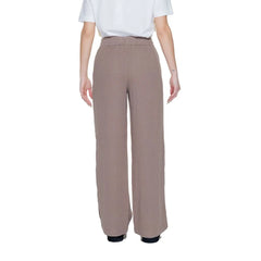 Street One Brown Cotton Pant - Trousers