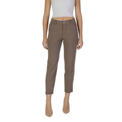 Street One Brown Polyester Pant - W40 | L28
