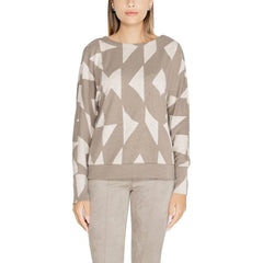 Street One Brown Polyester Sportswear - 34 | XXS - Sweaters