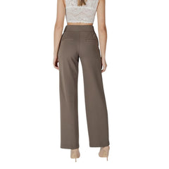 Street One Brown Viscose Pant - Trousers