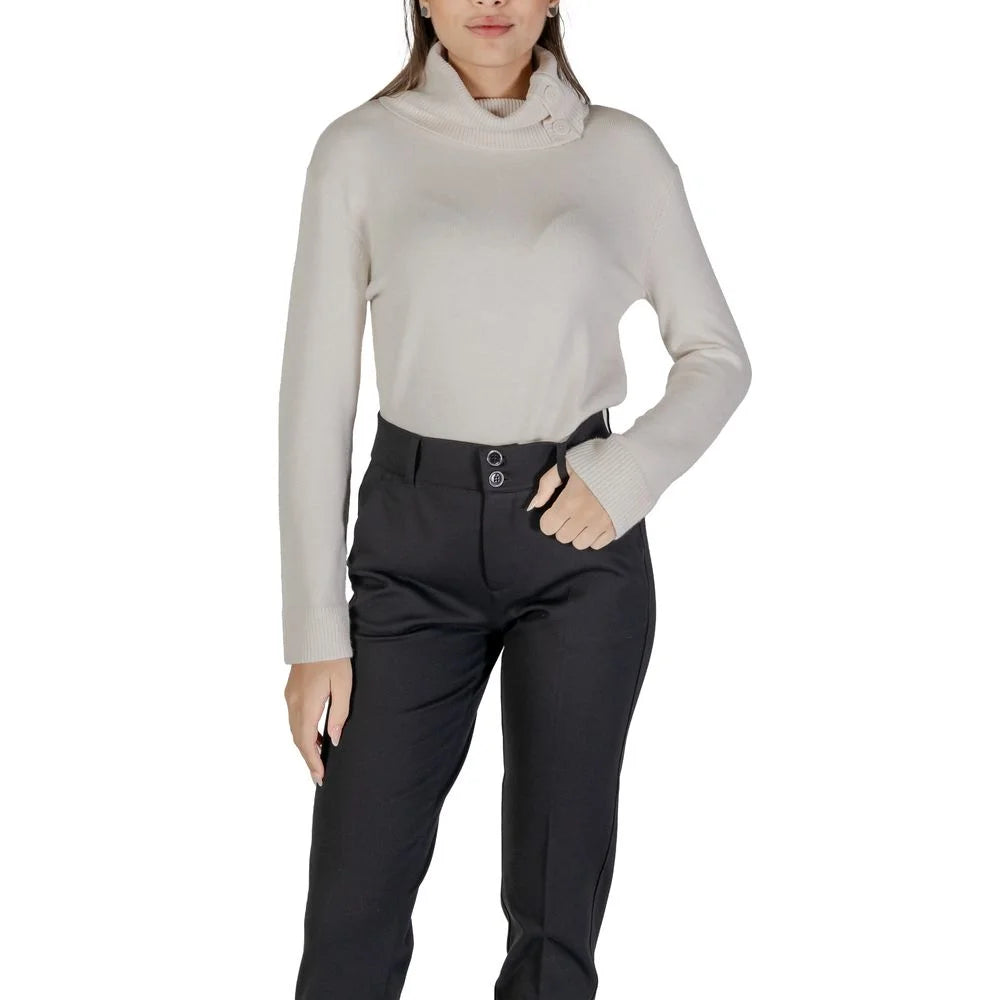 Street One Cream Viscose Turtleneck