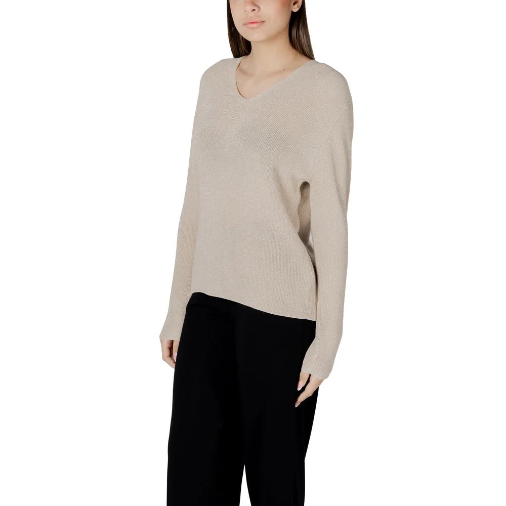 Street One Gold Cotton Sportswear - Sweaters