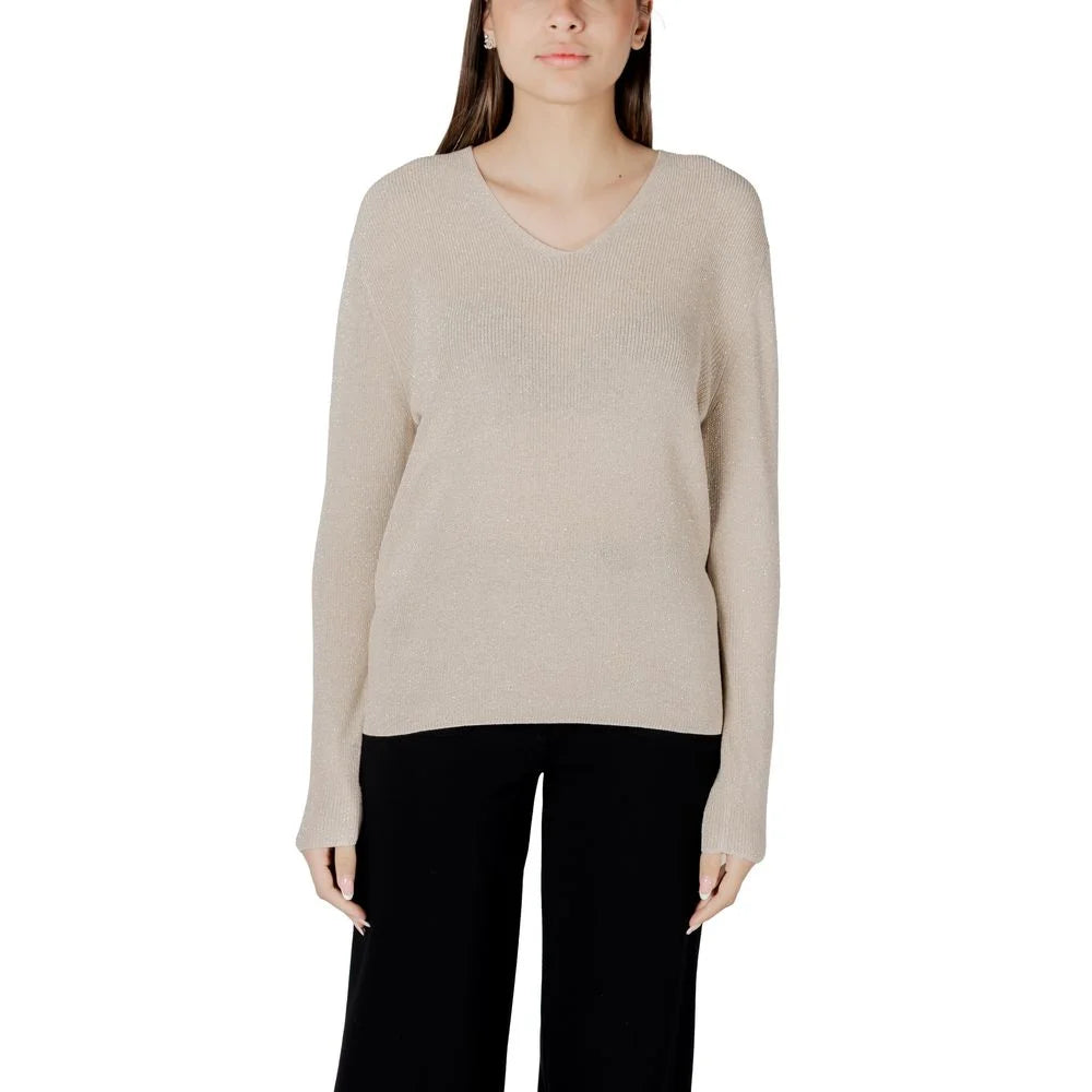 Street One Gold Cotton Sportswear - Sweaters