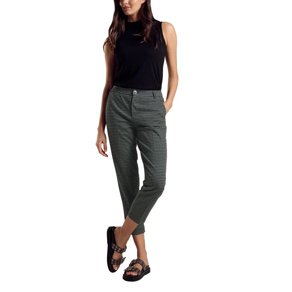 Street One Green Polyester Pant - Chinos