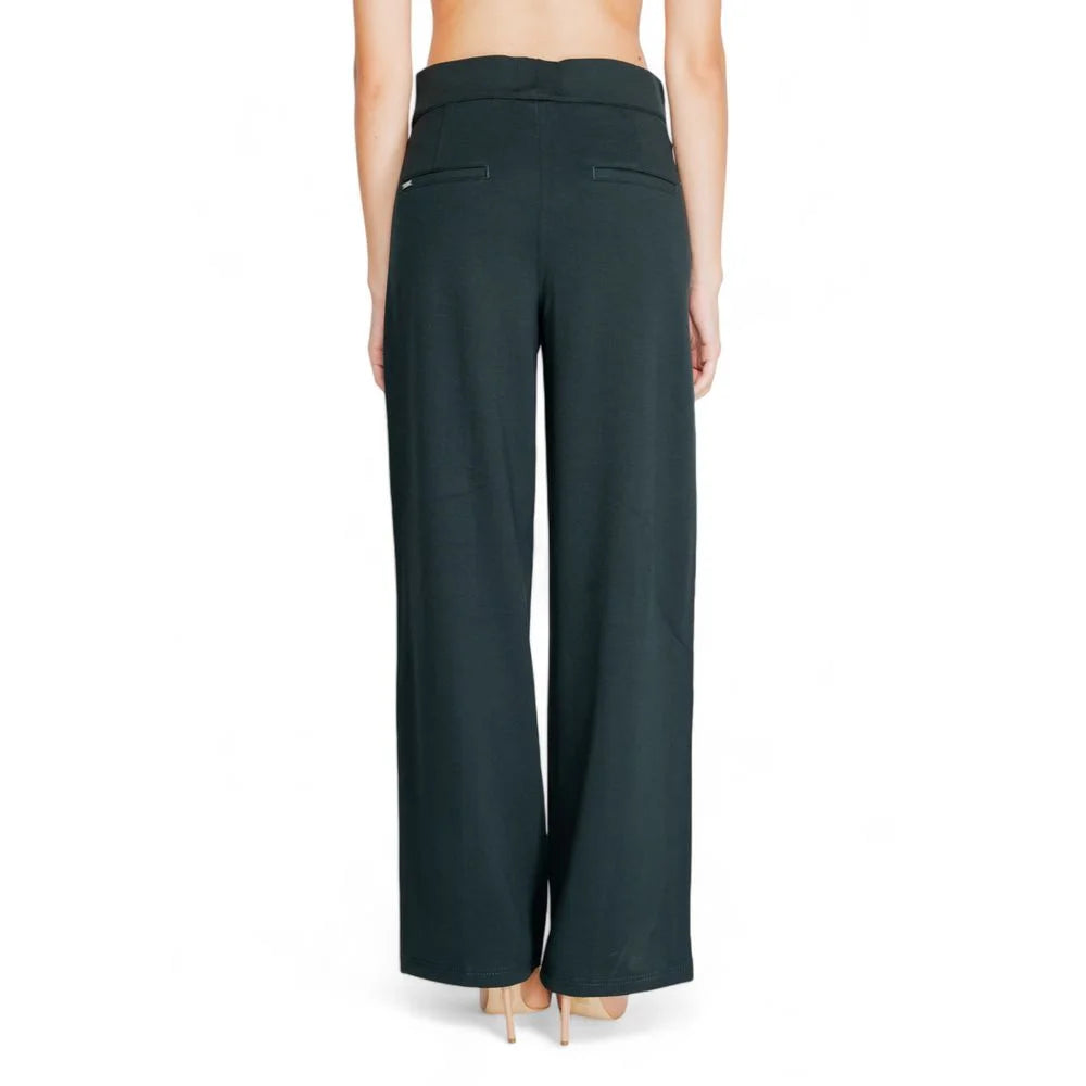 Street One Green Viscose Pant - Trousers