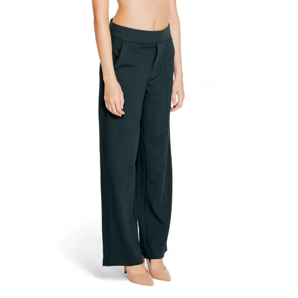 Street One Green Viscose Pant - Trousers