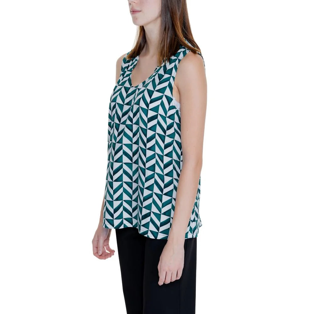 Street One Green Viscose Tank Top - 34 | XXS - Tank Tops