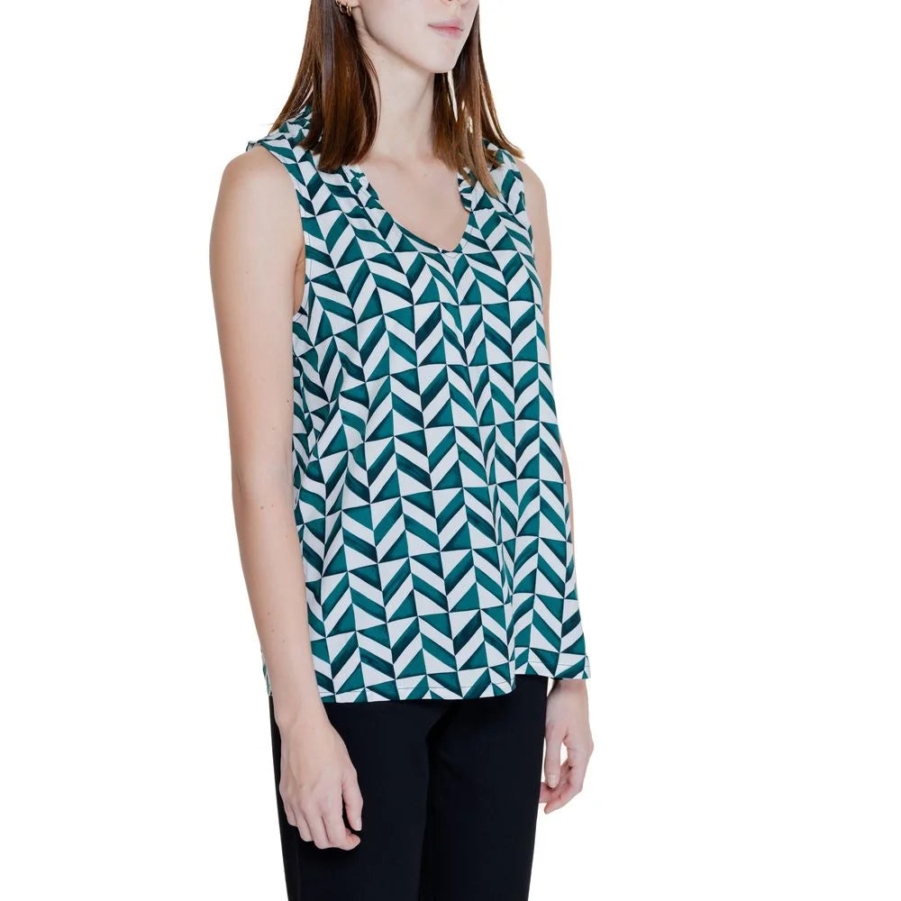 Street One Green Viscose Tank Top - 34 | XXS - Tank Tops