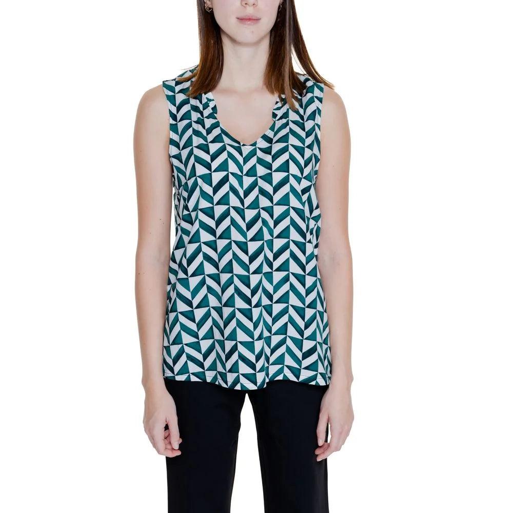 Street One Green Viscose Tank Top - 34 | XXS - Tank Tops