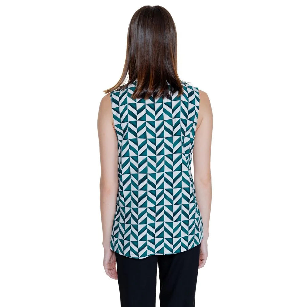 Street One Green Viscose Tank Top - 34 | XXS - Tank Tops