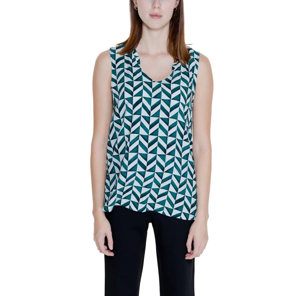 Street One Green Viscose Tank Top - 34 | XXS - Tank Tops