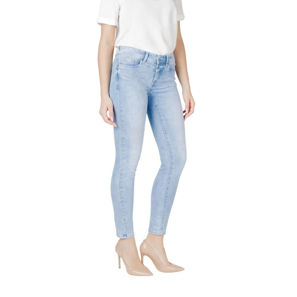 Street One Light Blue Cotton Slim Fit Jean