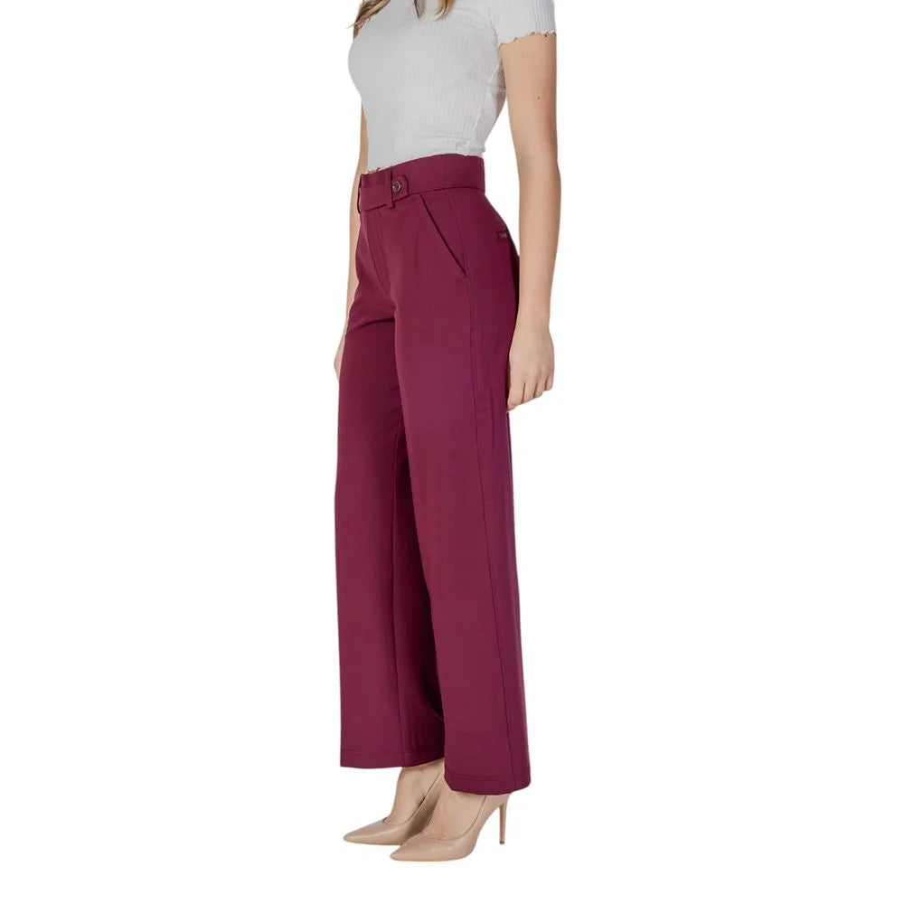 Street One Purple Viscose Pant - Trousers