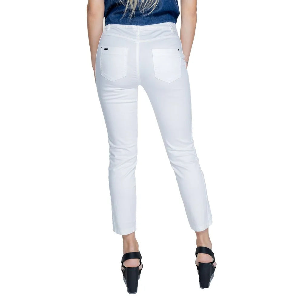 Street One White Cotton Pant - W36 | L26 - Trousers
