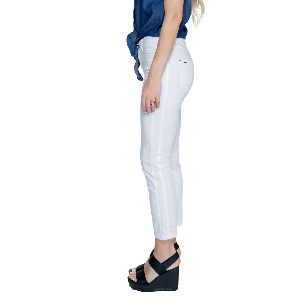 Street One White Cotton Pant - W36 | L26 - Trousers