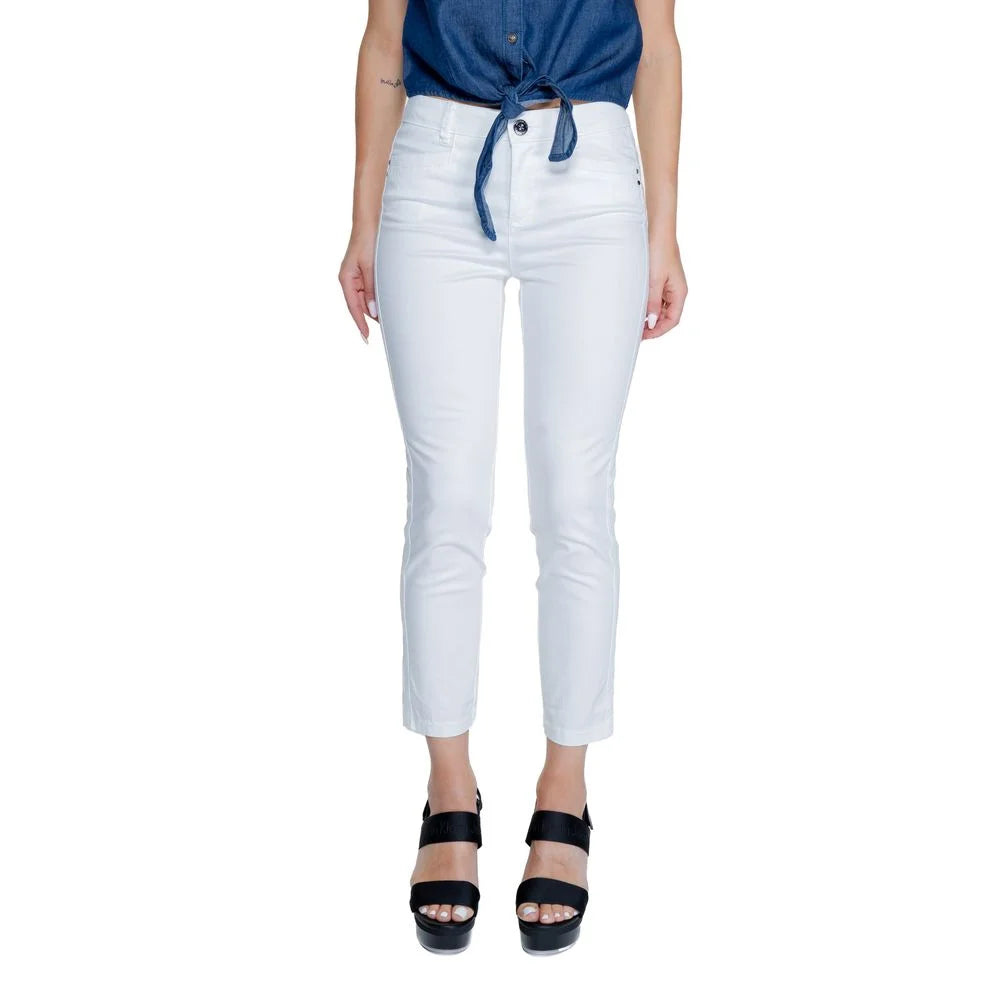 Street One White Cotton Pant - W36 | L26 - Trousers