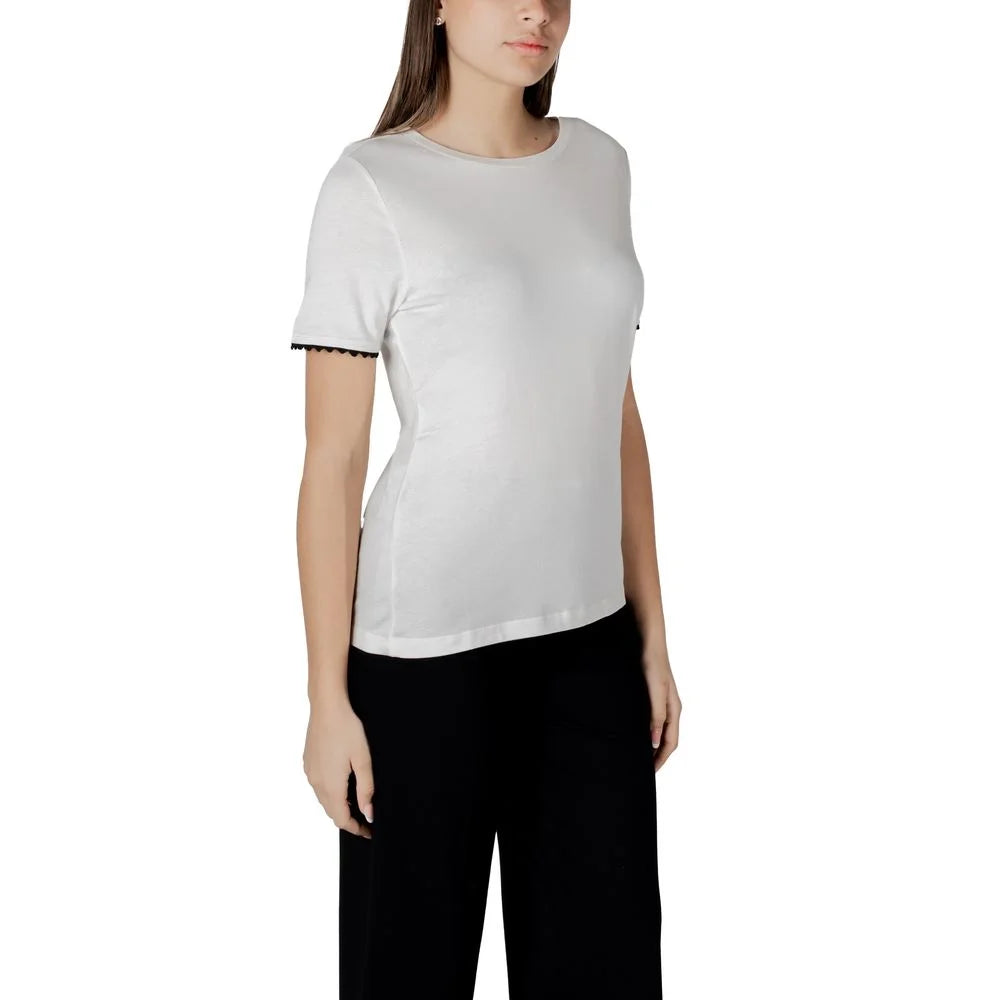 Street One White Cotton T-Shirt - IT38|XS - T-Shirts