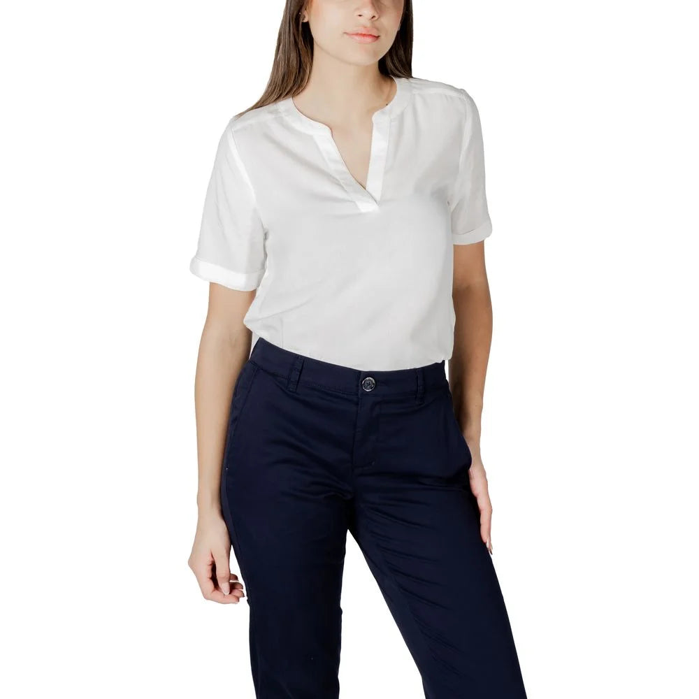 Street One White Viscose Blouse - IT36|XXS - Blouses