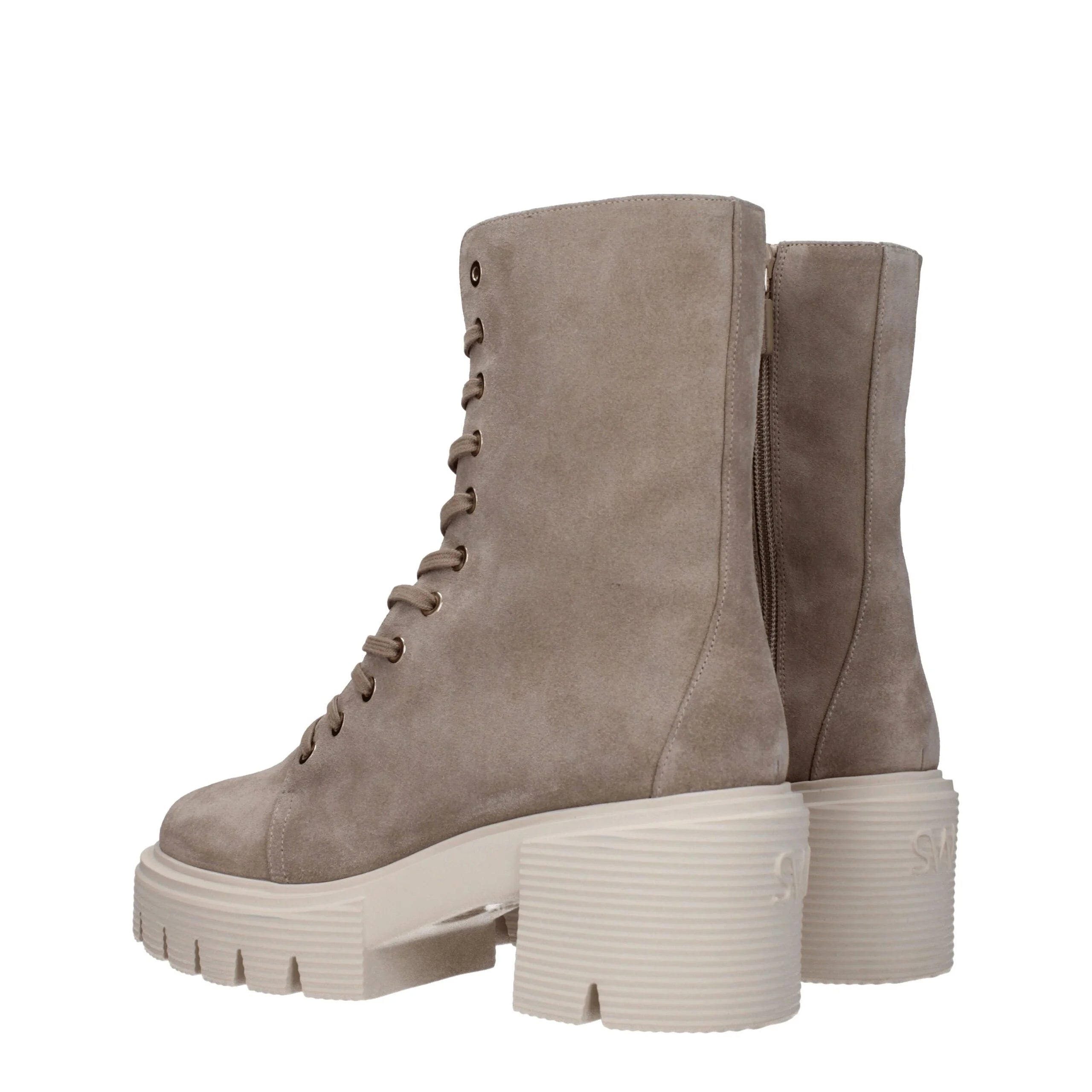 Stuart Weitzman Beige Leather Ankle Boots - EU40/US10