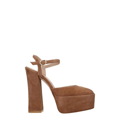 Stuart Weitzman Beige Leather Platforms - EU38.5/US8.5