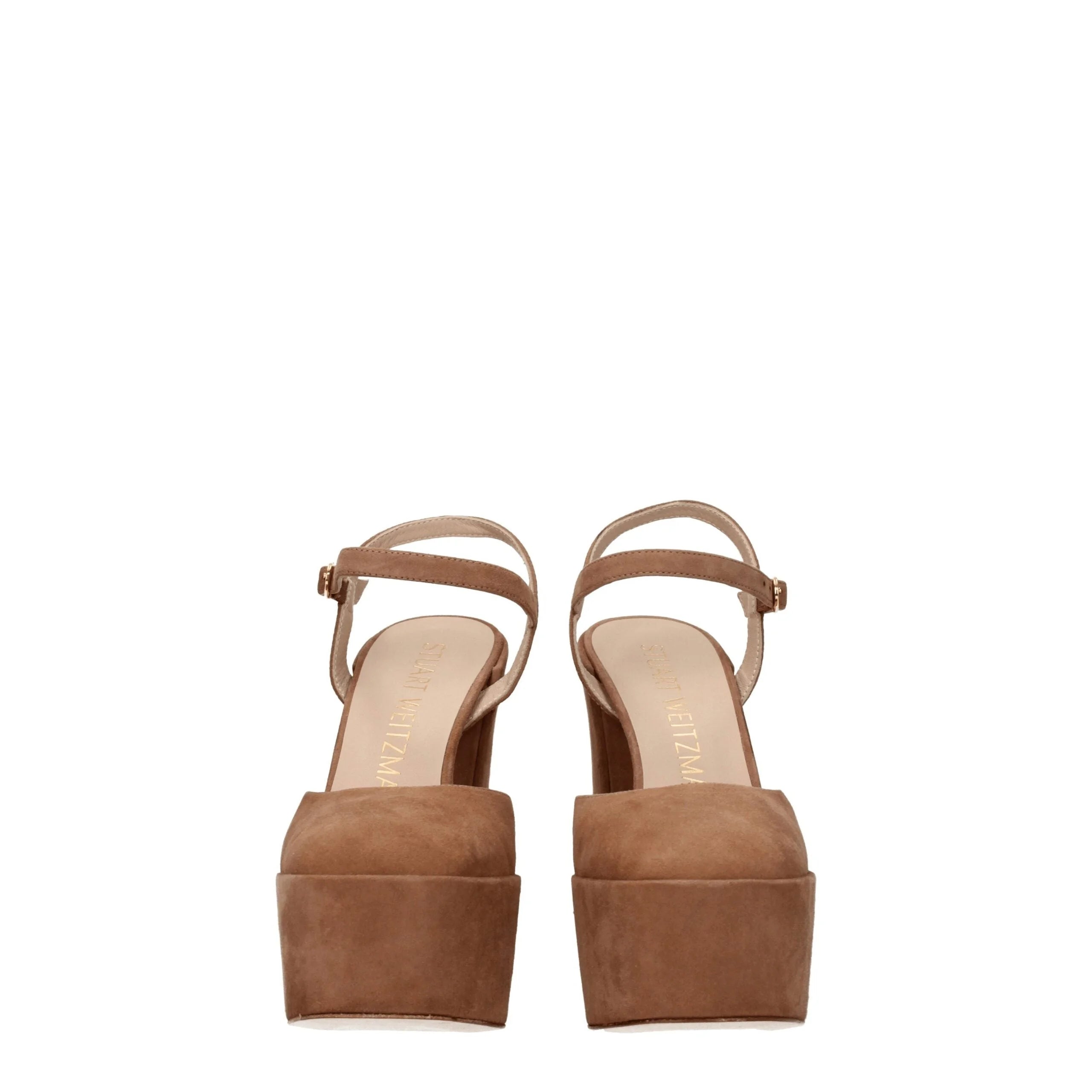 Stuart Weitzman Beige Leather Platforms - EU38.5/US8.5
