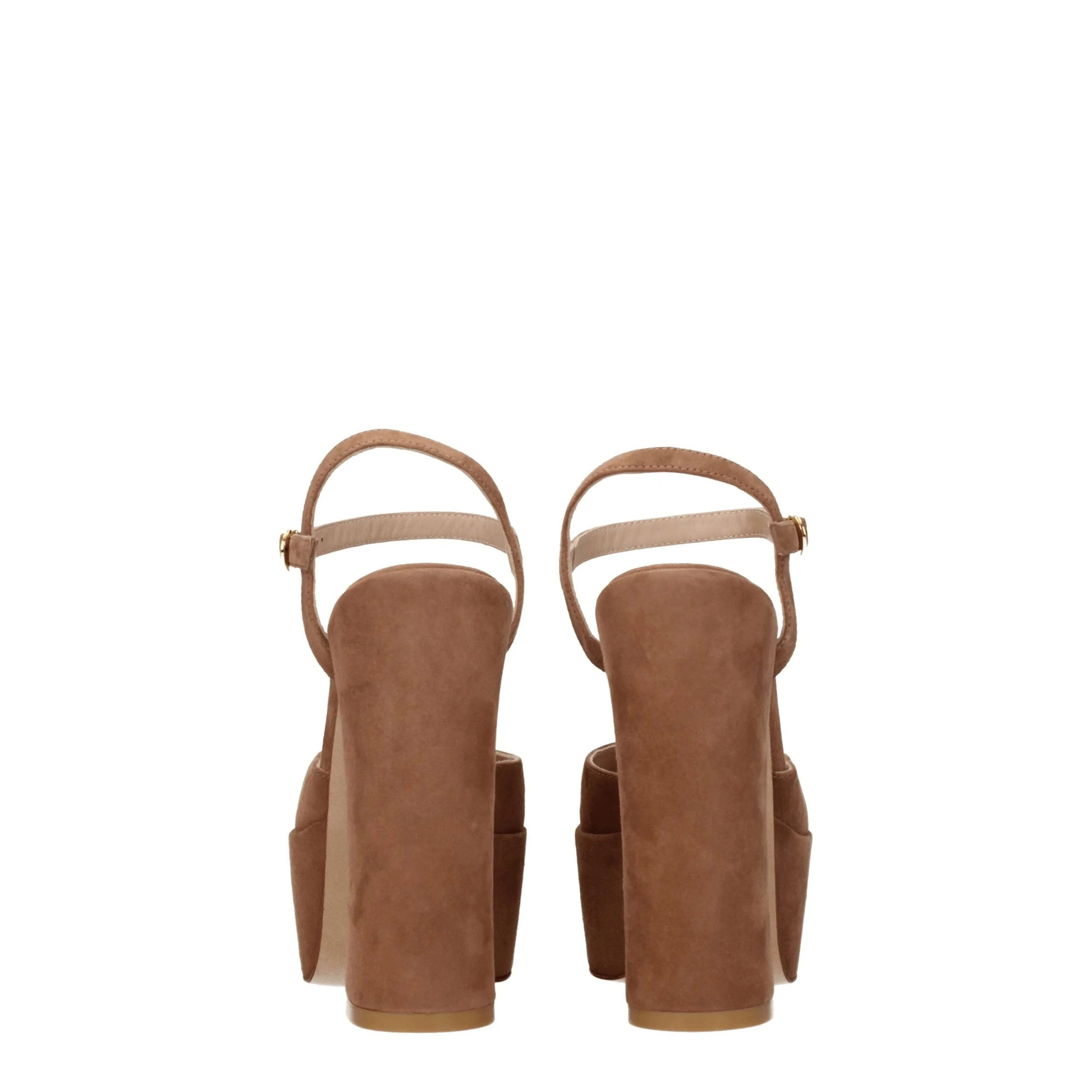 Stuart Weitzman Beige Leather Platforms - EU38.5/US8.5
