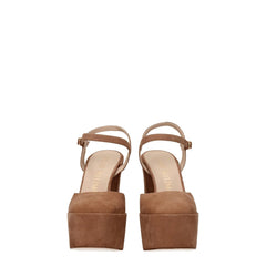 Stuart Weitzman Beige Leather Platforms - EU38.5/US8.5