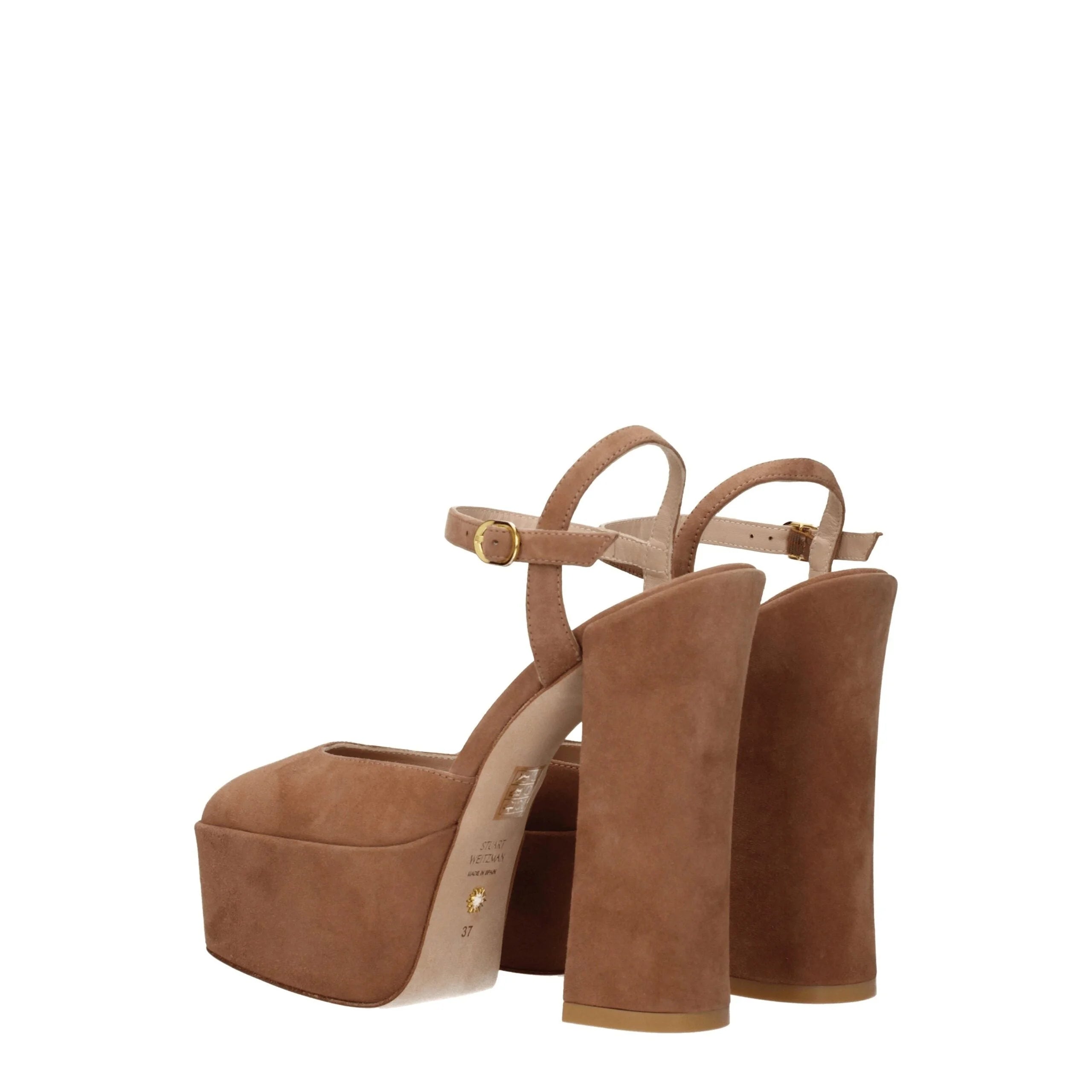 Stuart Weitzman Beige Leather Platforms - EU38.5/US8.5
