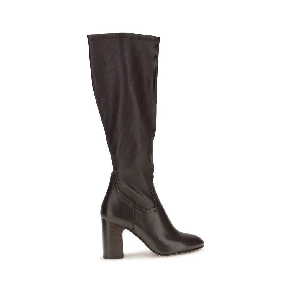 Stuart Weitzman Black Calf Leather Bos Taurus High Heel Boots