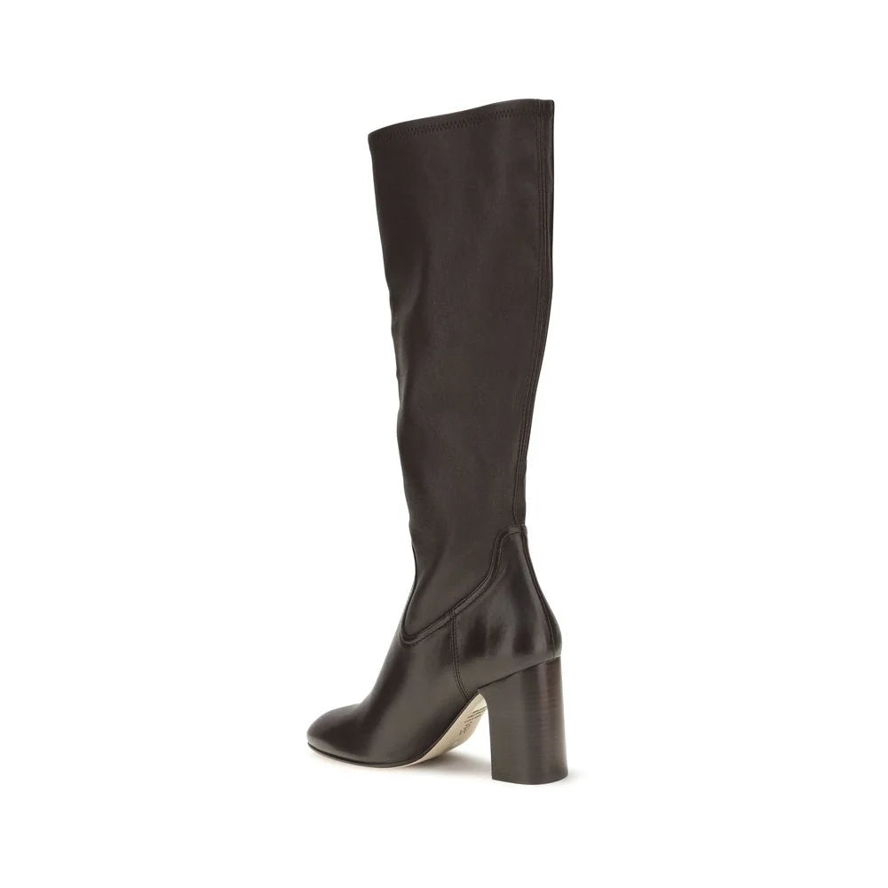 Stuart Weitzman Black Calf Leather Bos Taurus High Heel Boots