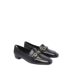 Stuart Weitzman Black Calfskin Slip-On Loafers - EU36/US6