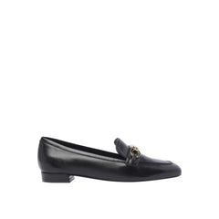 Stuart Weitzman Black Calfskin Slip-On Loafers - EU36/US6