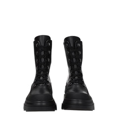 Stuart Weitzman Black Leather Ankle Boots