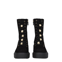 Stuart Weitzman Black Leather Ankle Boots