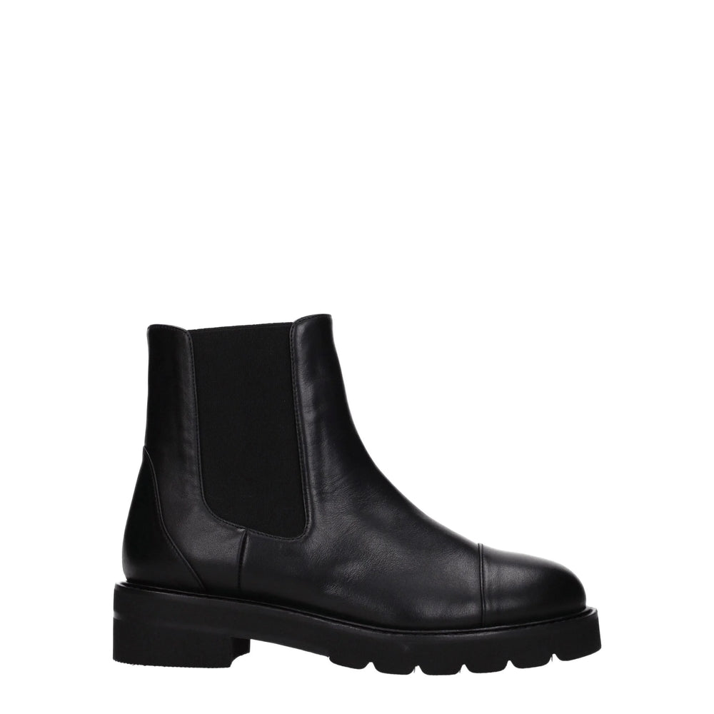 Stuart Weitzman Black Leather Ankle Boots - EU35.5/US5.5 - Boots