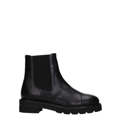 Stuart Weitzman Black Leather Ankle Boots - EU35.5/US5.5 - Boots