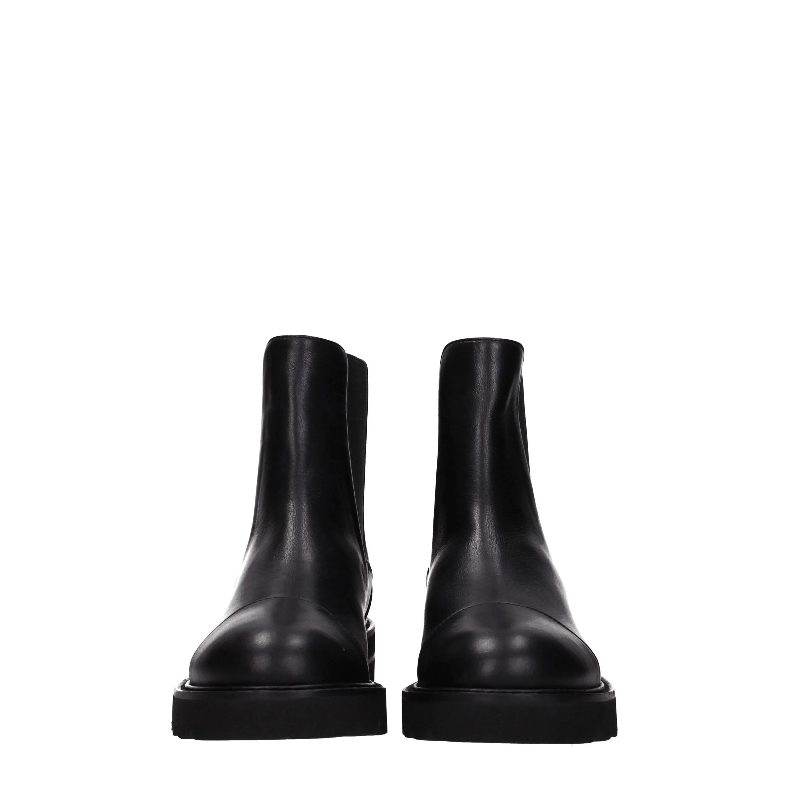 Stuart Weitzman Black Leather Ankle Boots - EU35.5/US5.5