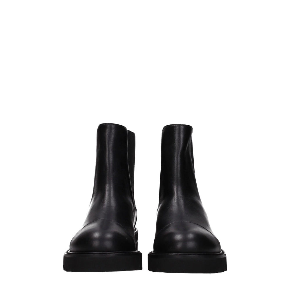 Stuart Weitzman Black Leather Ankle Boots - EU35.5/US5.5
