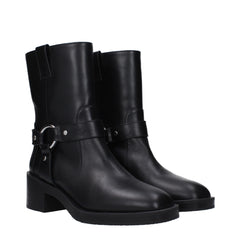 Stuart Weitzman Black Leather Ankle Boots - EU37.5/US7.5