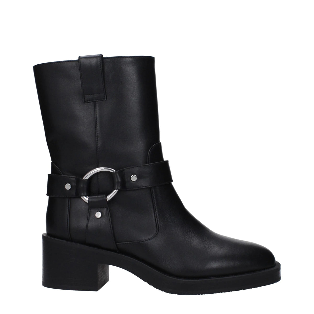 Stuart Weitzman Black Leather Ankle Boots - EU37.5/US7.5