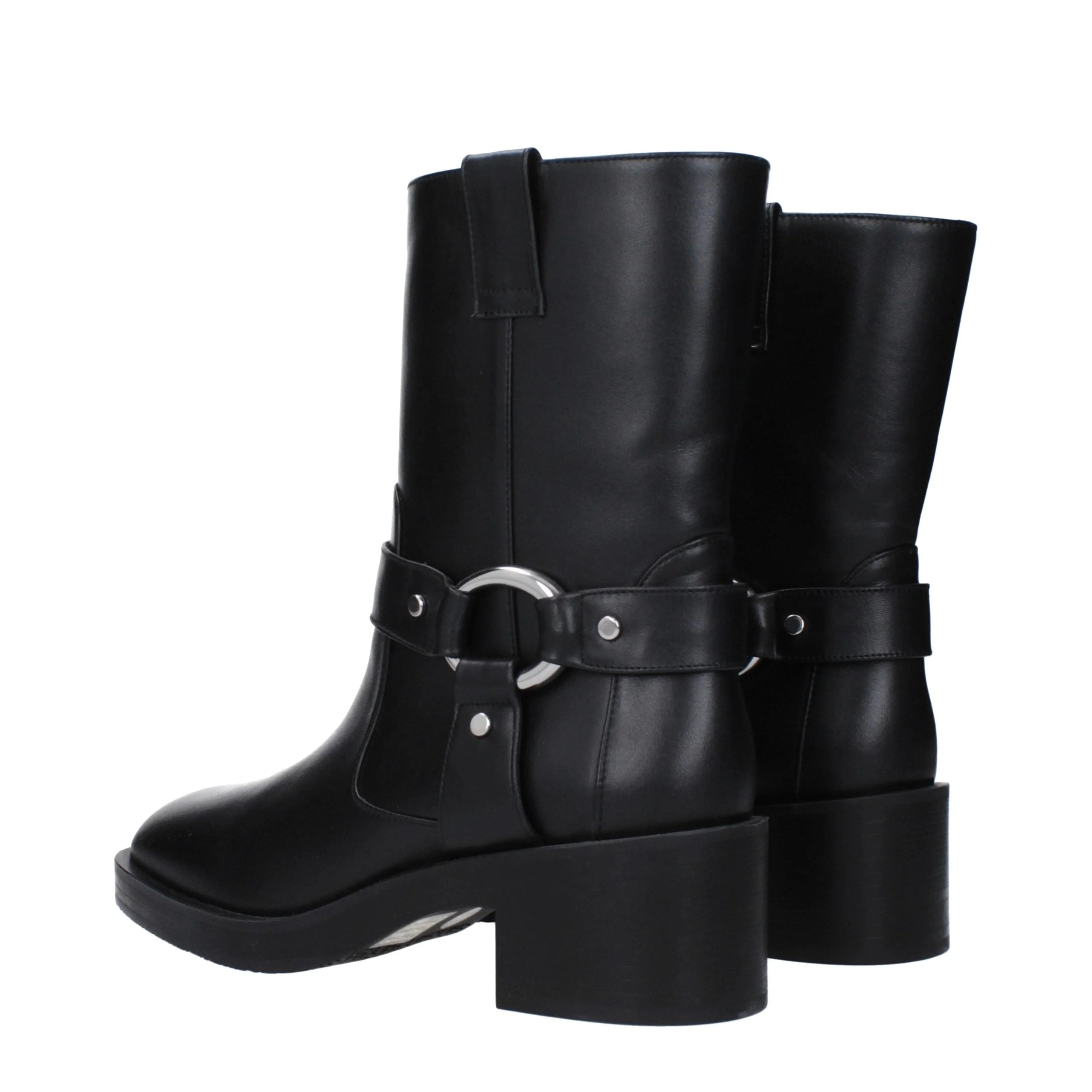 Stuart Weitzman Black Leather Ankle Boots - EU37.5/US7.5