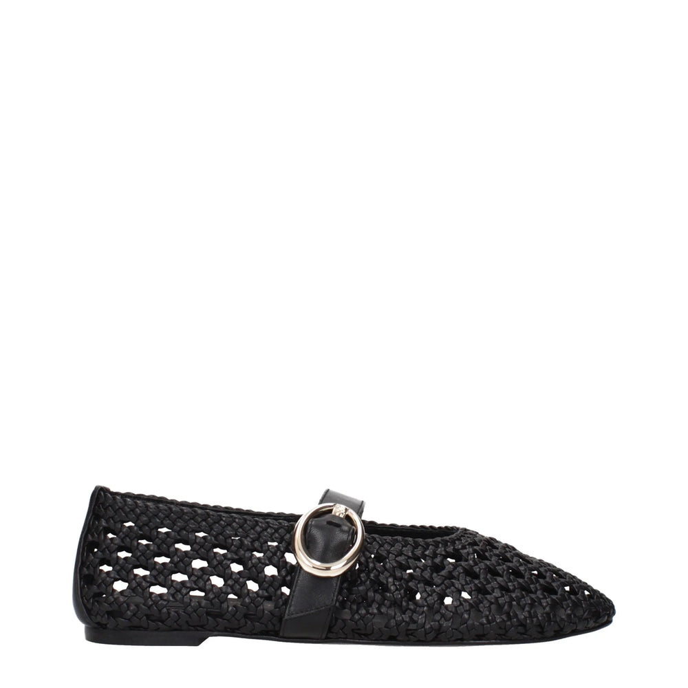 Stuart Weitzman Black Leather Ballet Flats - EU36.5/US6.5