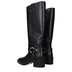 Stuart Weitzman Black Leather High Heel Boots - EU36.5/US6.5